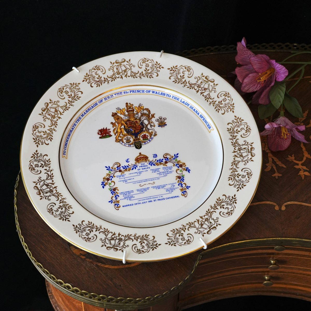 Vintage Aynsley Charles & Diana Royal Wedding Plate photo 5