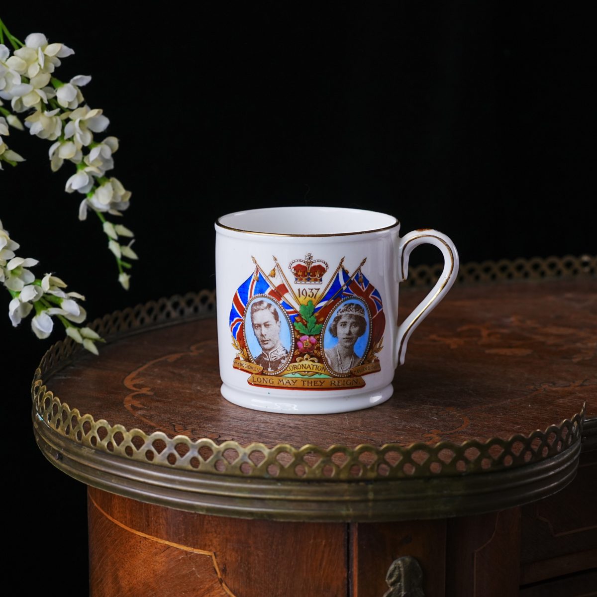 Aynsley George VI & Queen Elizabeth Coronation Mug