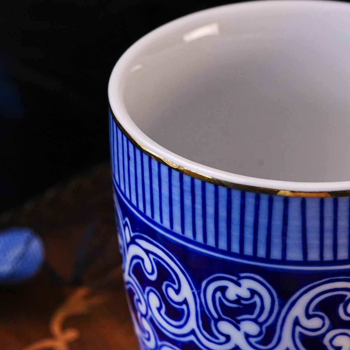 Vintage Bombay Company Cobalt Mug Set Of 2 photo 4