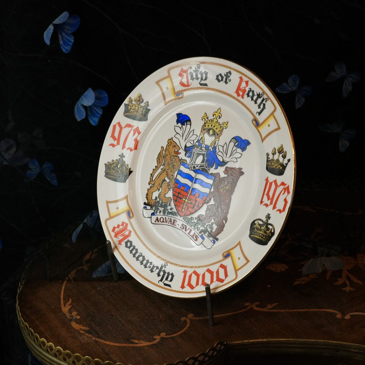 Vintage City Of Bath Monarchy 1000 Plate photo 3
