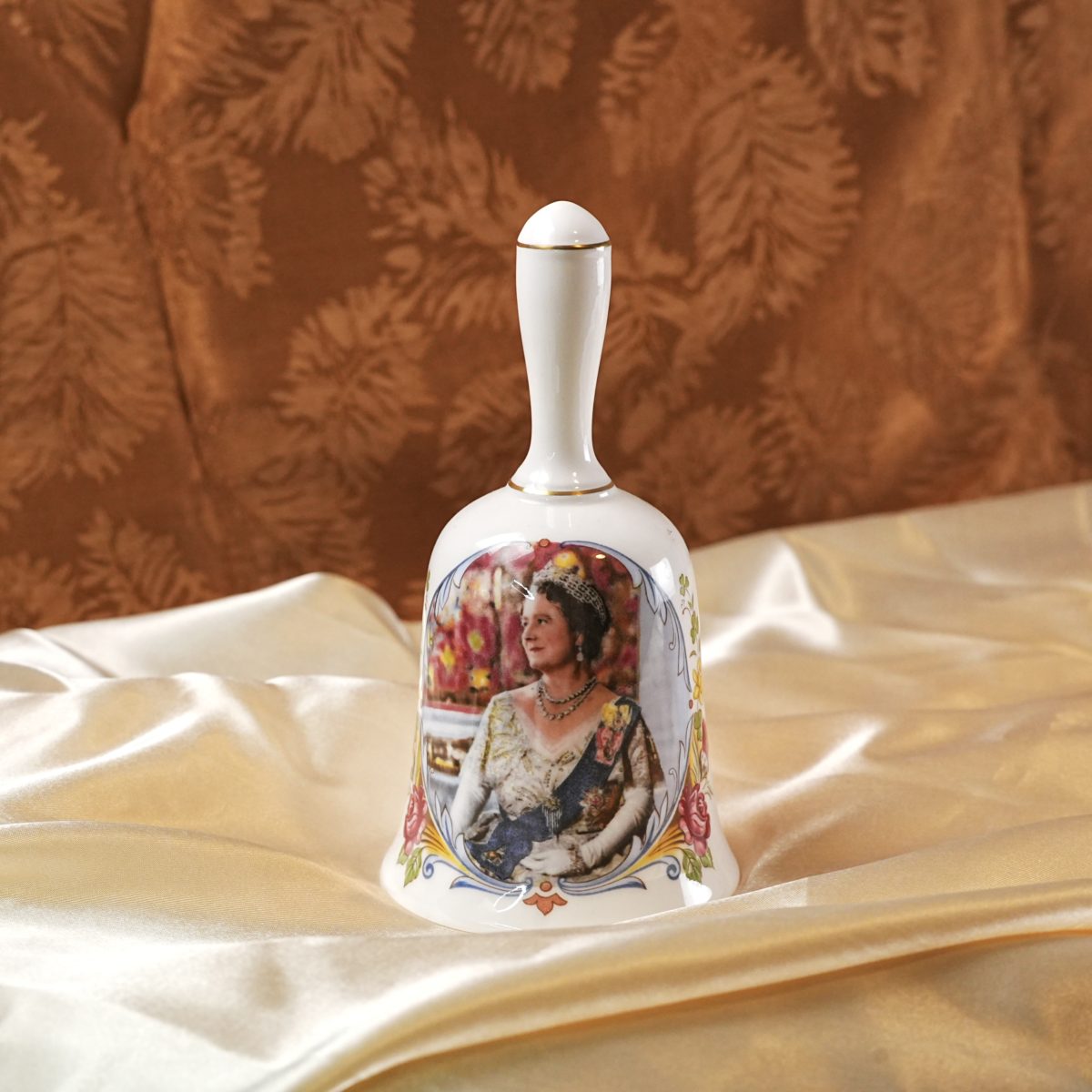 Crown Staffordshire Queen Mother Bone China Bell