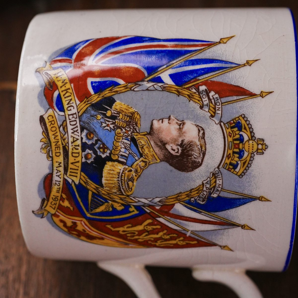 Antique Edward VIII Coronation Mug 1937 photo 5