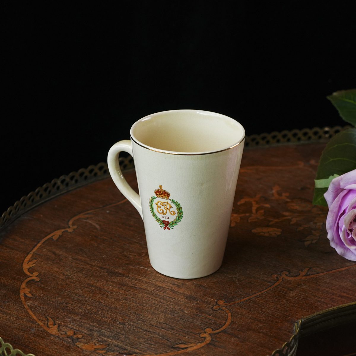 Antique Edward VIII Coronation Mug 1937 photo 3