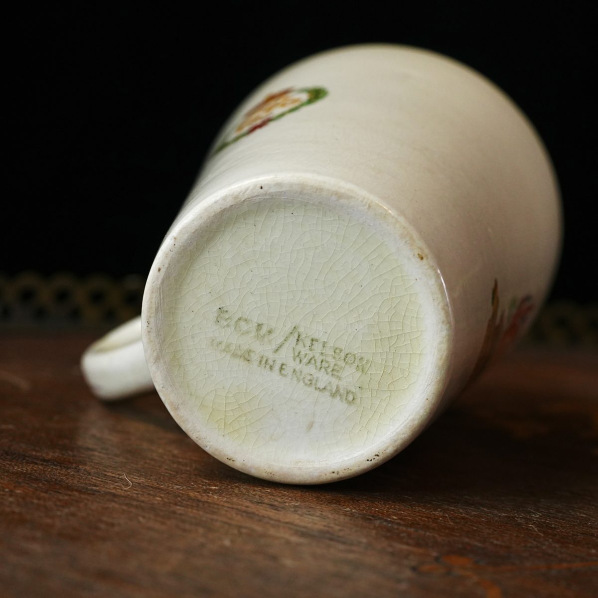 Maker's mark on the base of Antique Edward VIII Coronation Mug 1937