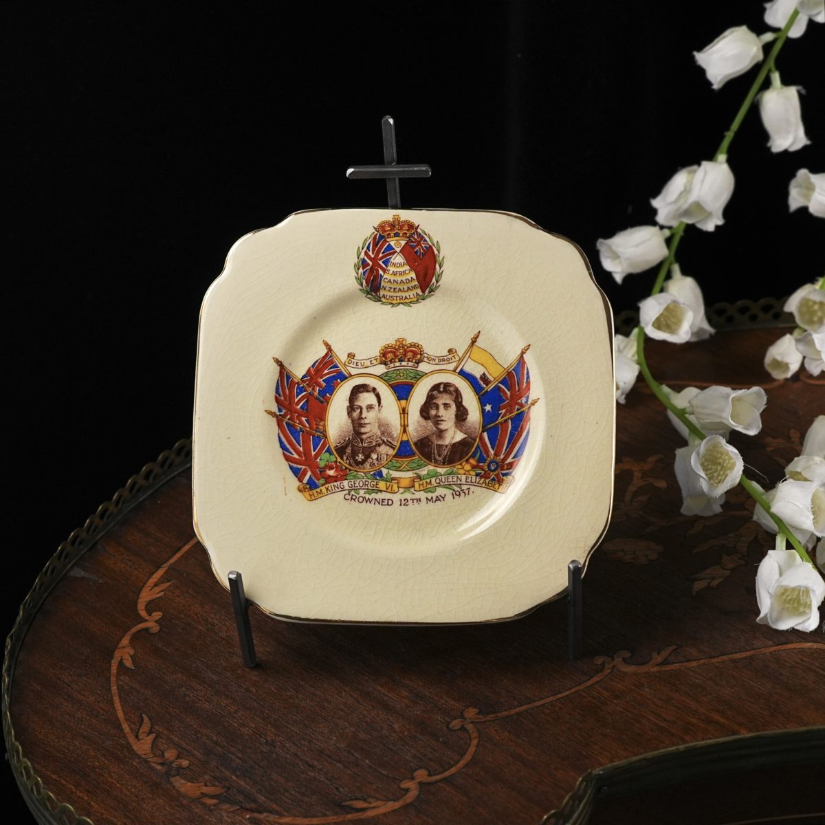 King George VI Queen Elizabeth Coronation Plate