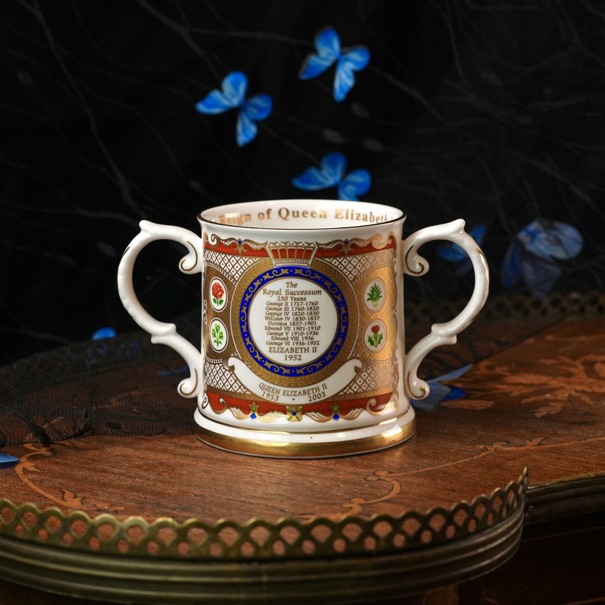 Vintage Eximious Queen Elizabeth II Loving Cup photo 4