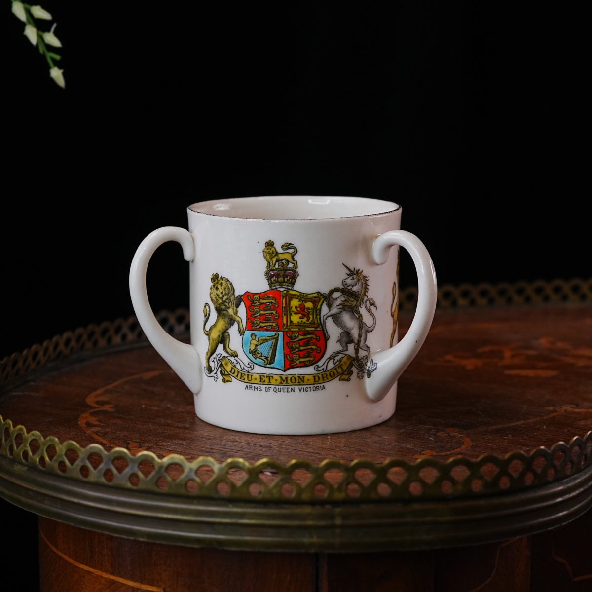 Antique W.H. Goss Three-Handled Loving Cup photo 4