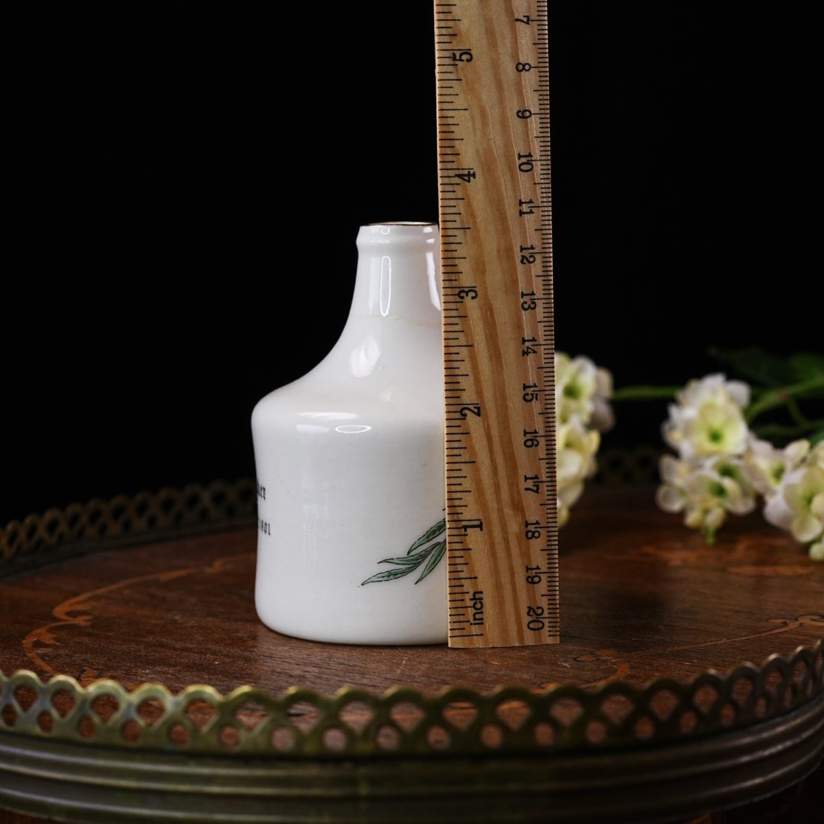 AS IS Antique W.H. Goss Edward VII Memorial Sack Bottle photo 4