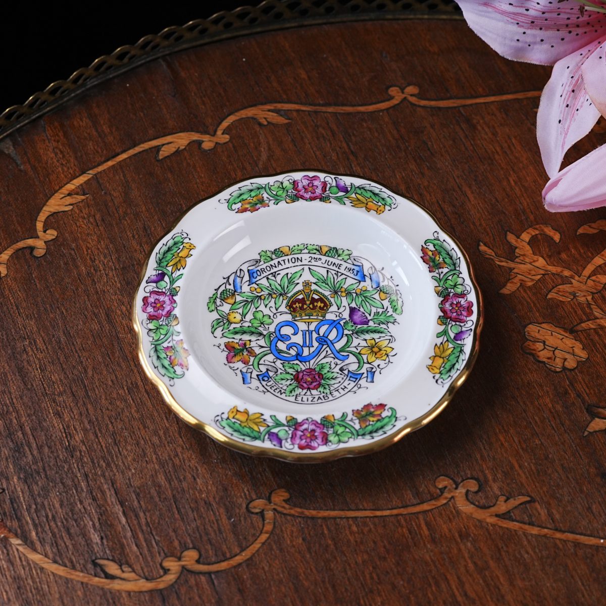 Hammersley Queen Elizabeth II Coronation Dish