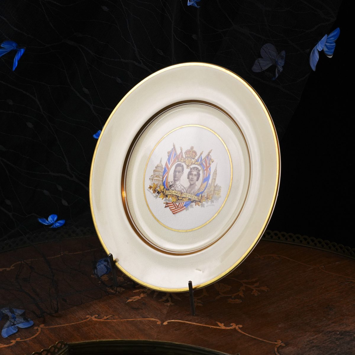 Vintage Royal Visit Commemorative Plate King George VI Queen Elizabeth to Canada & USA photo 4