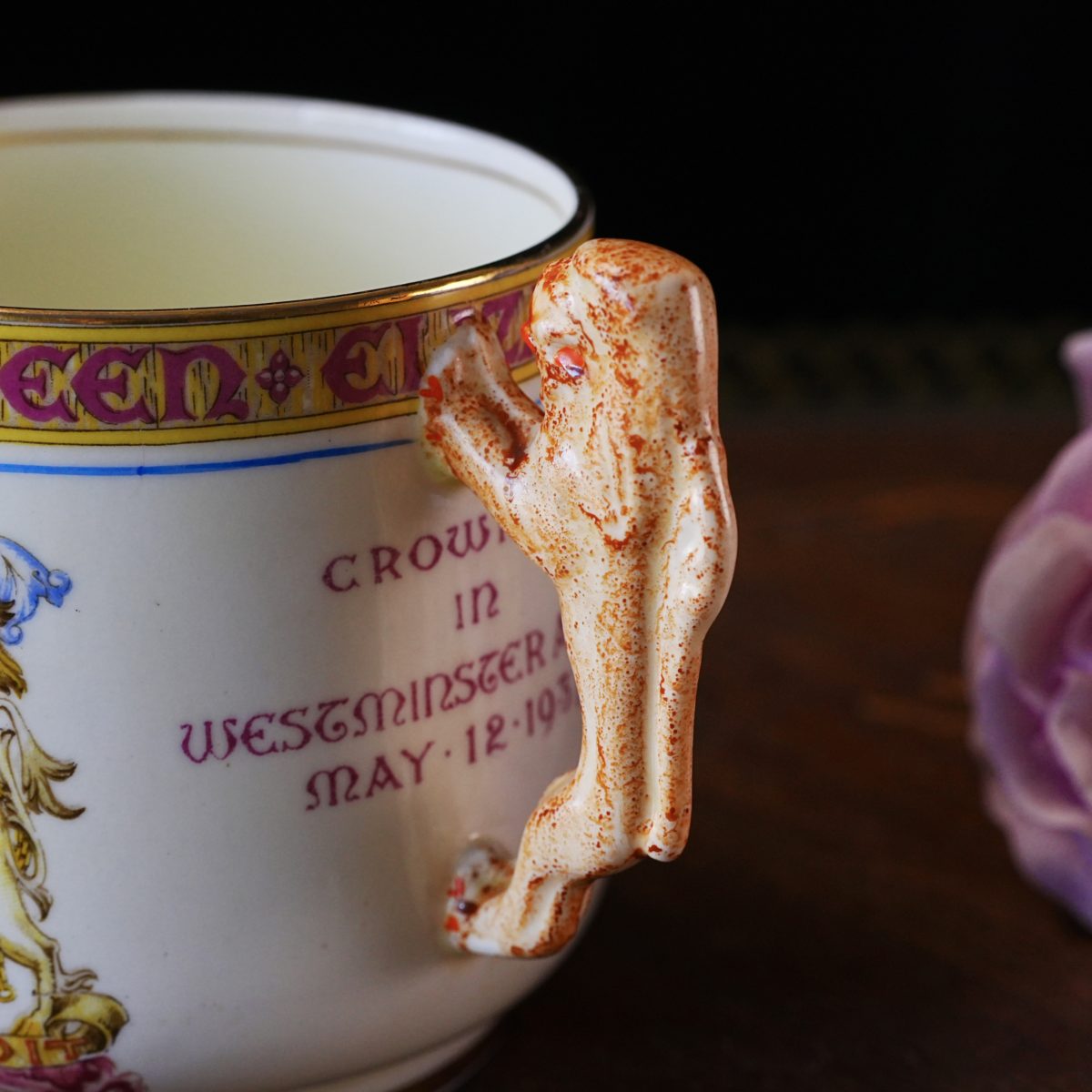 Antique Paragon George VI & Queen Elizabeth Coronation Loving Cup photo 2