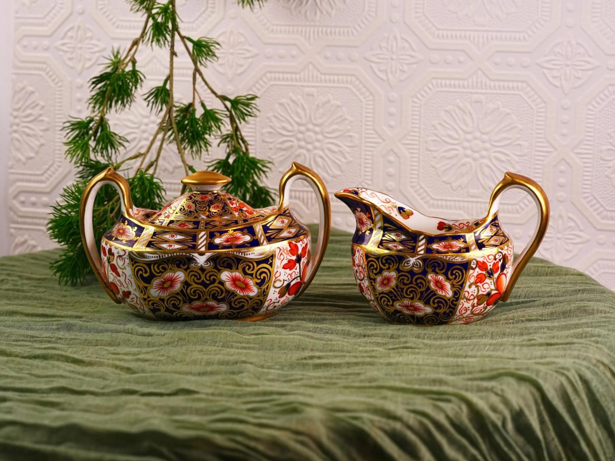 Paragon Imari Sugar Bowl & Milk Jug Creamer Set