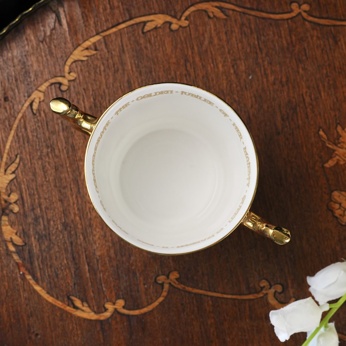 Vintage Paragon Queen Elizabeth II Golden Jubilee Loving Cup photo 2