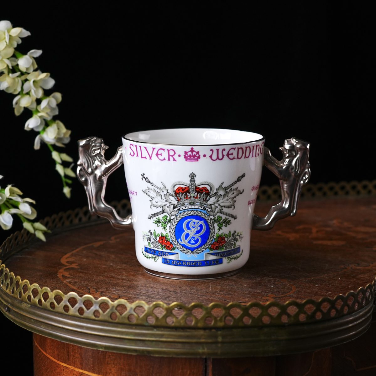 Paragon Silver Wedding Loving Cup