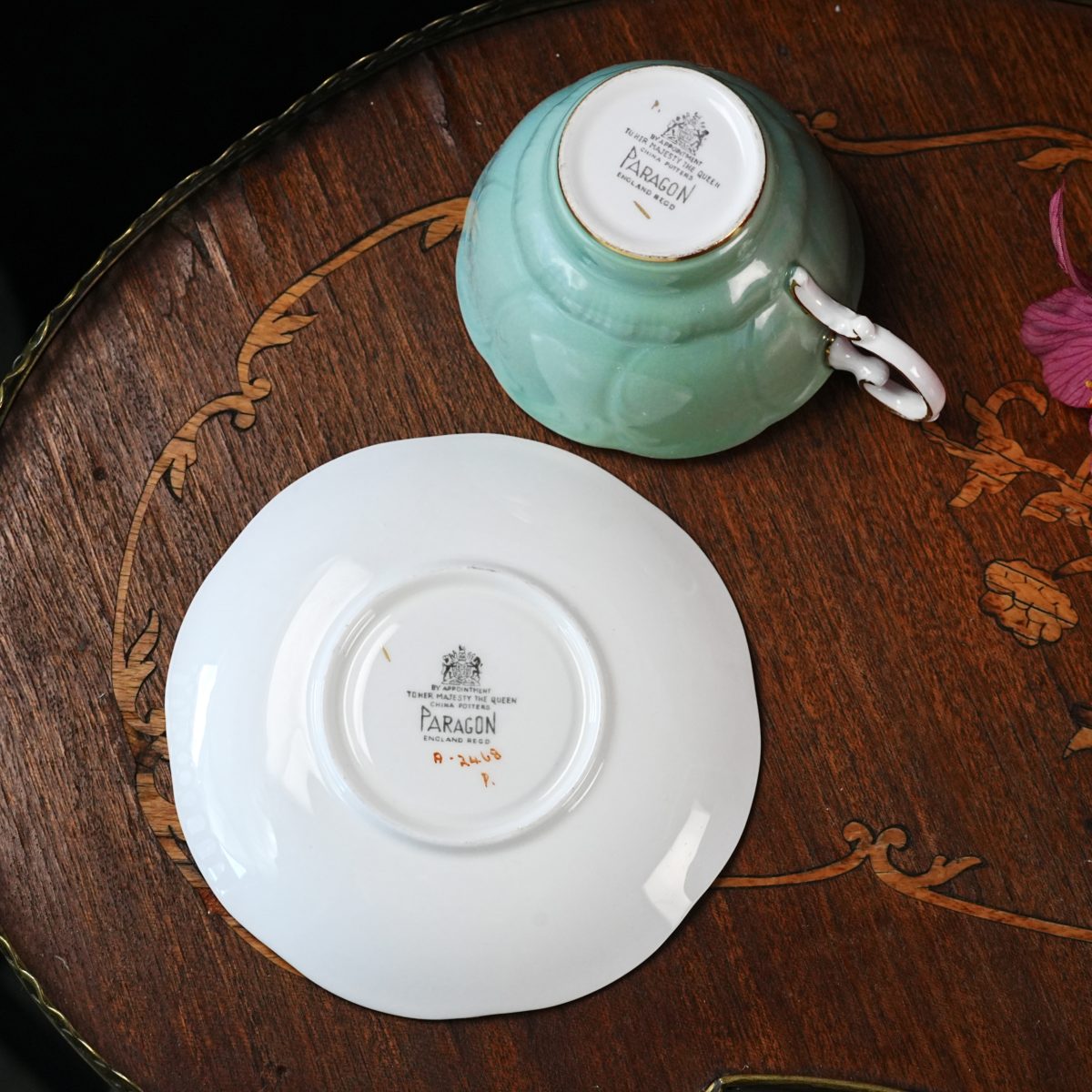 Maker's mark on the base of Vintage Paragon Teacup & Saucer