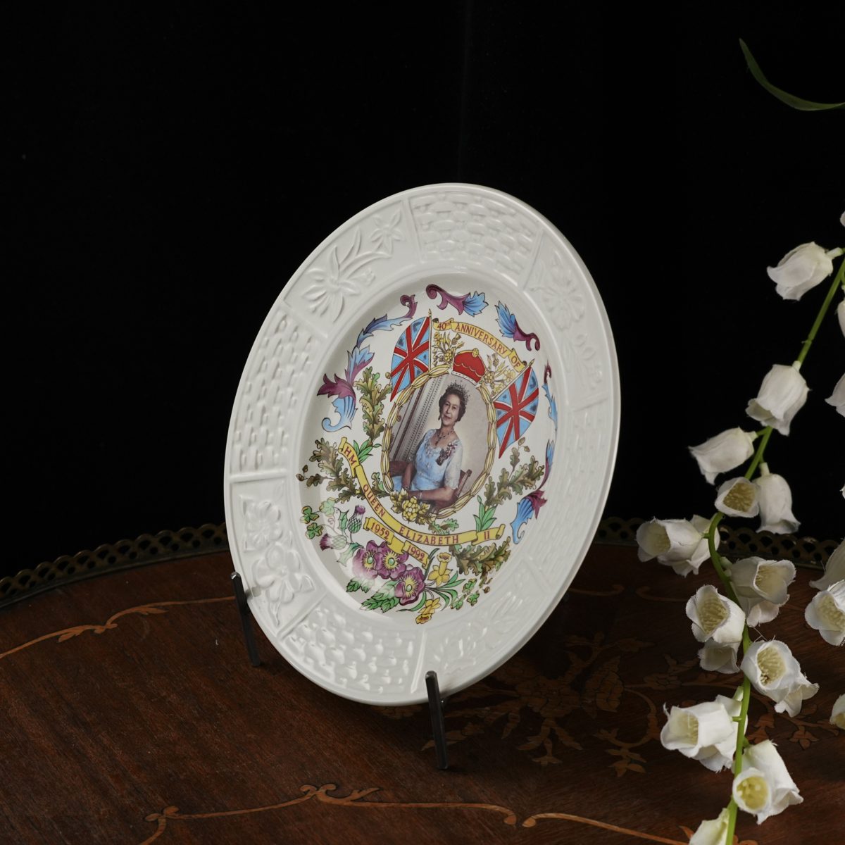 Vintage Queen Elizabeth II 40th Anniversary Plate photo 5