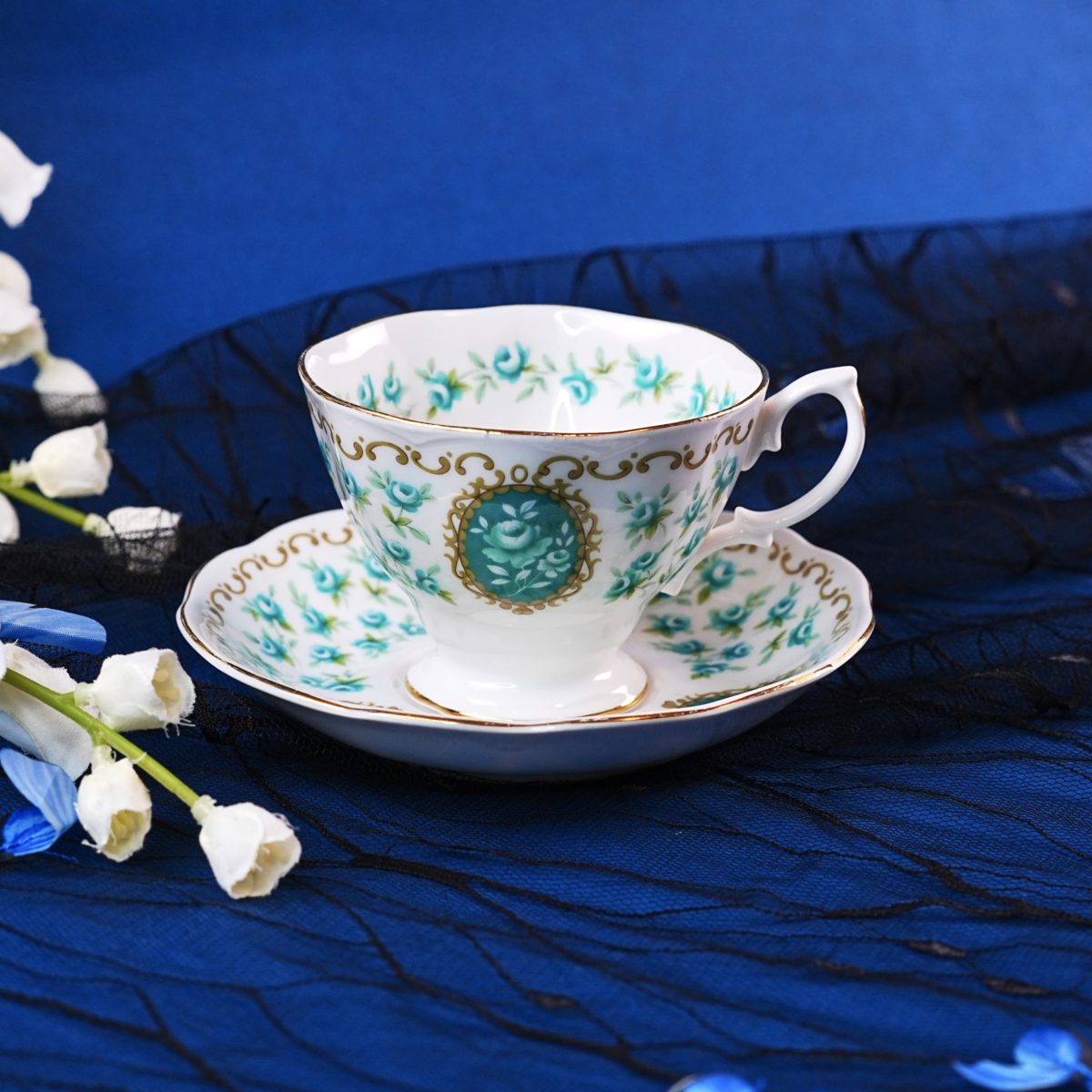 Royal Albert "Memento" Teacup & Saucer