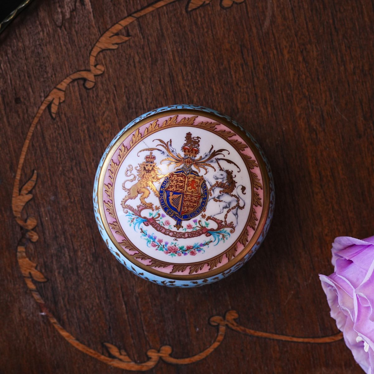 Vintage Royal Collection Queen Elizabeth II 80th Birthday Trinket Box photo 2
