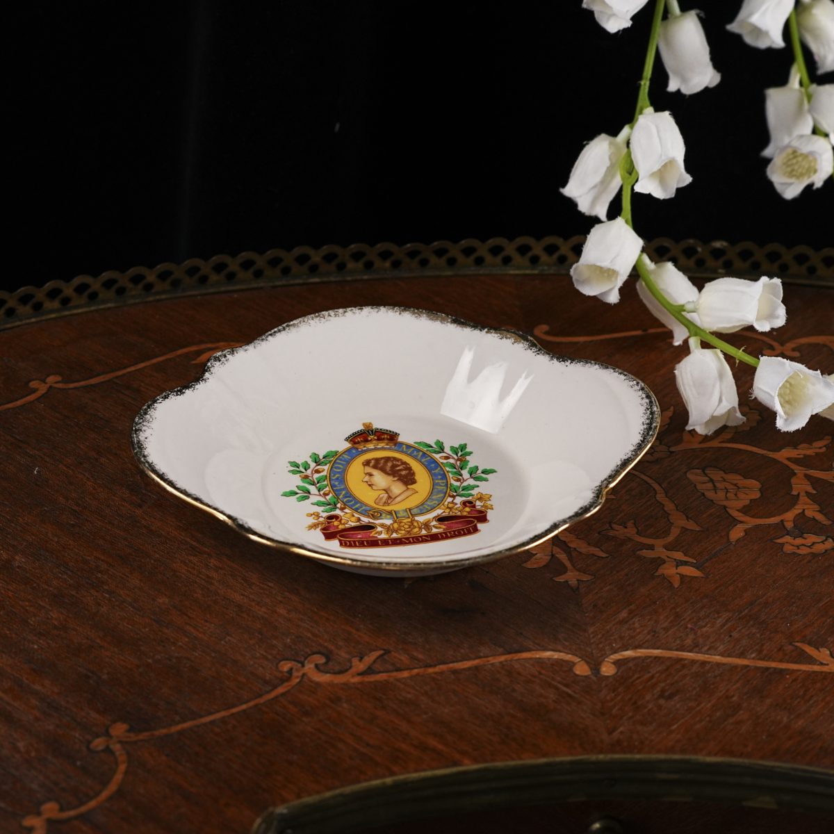 Vintage Queen Elizabeth II Coronation Sweet Dish photo 4