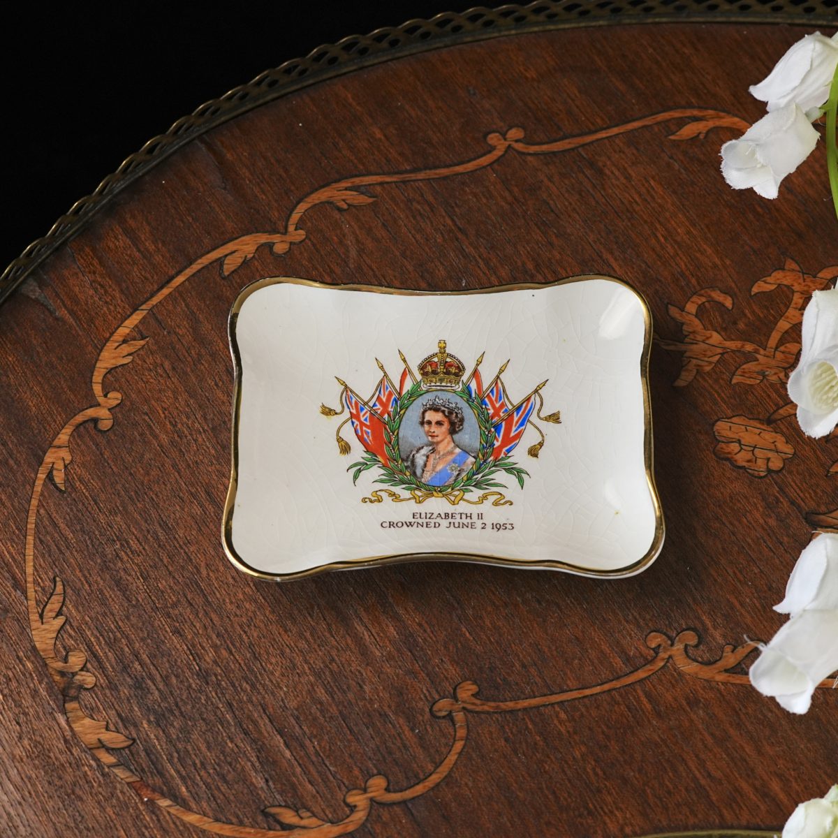 Royal Winton Queen Elizabeth II Coronation Trinket Tray