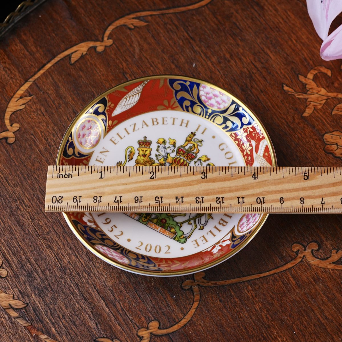 Vintage Royal Worcester Queen Elizabeth II Golden Jubilee Dish photo 3