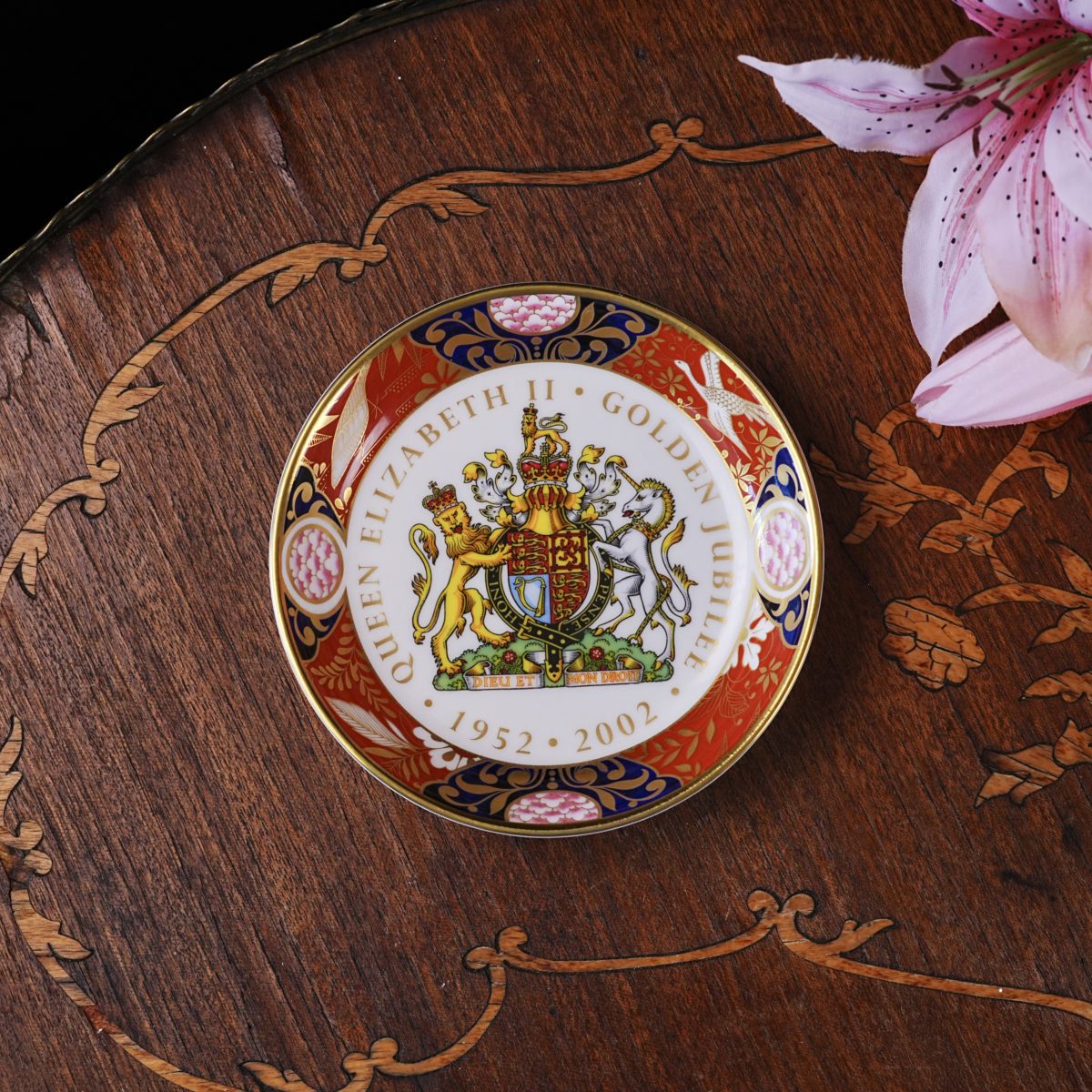 Vintage Royal Worcester Queen Elizabeth II Golden Jubilee Dish photo 4