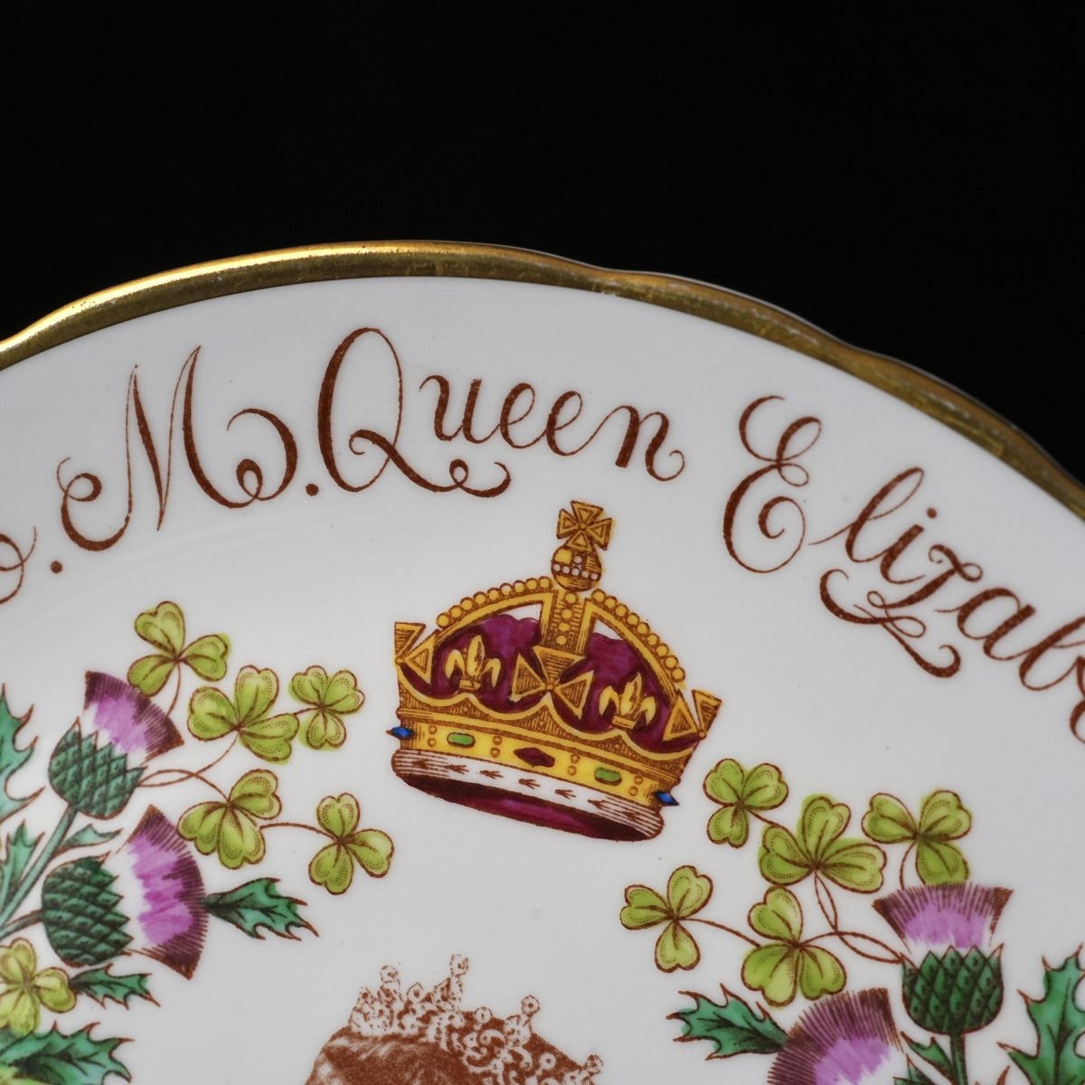 Vintage Tuscan Bone China Queen Elizabeth II Coronation Plate photo 3