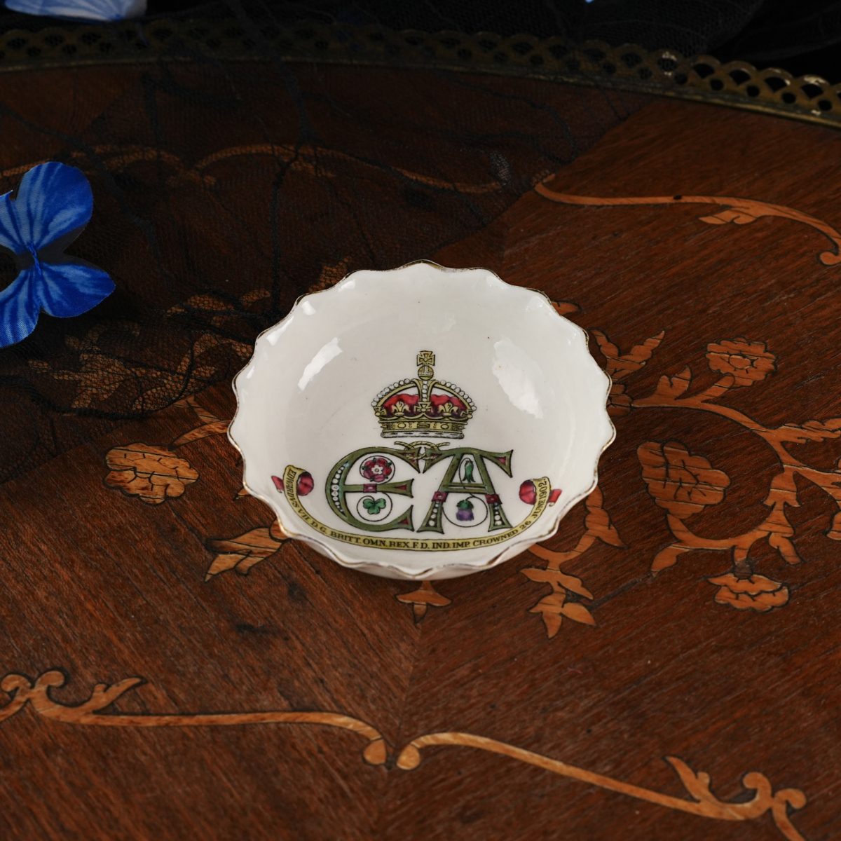 Antique WH Goss Edward VII Coronation Dish photo 2